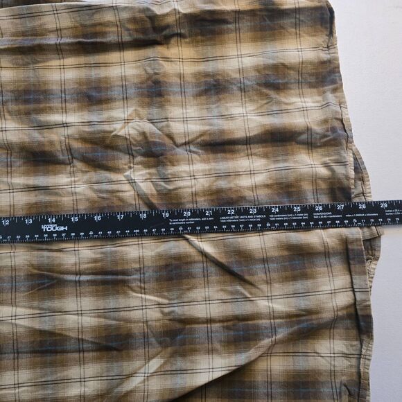 Orvis Trout Bum Shirt Men's Large Brown Plaid Button Down Long Sleeve - Picture 10 of 16